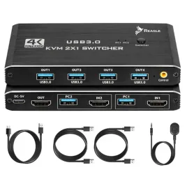 reagle-switch-hdmi-przelacznik-kvm-4k-60hz-2x1-hdmi-2-0-4x-usb-3-0-hdcp-2-2