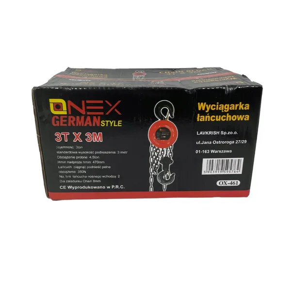 wyciagarka-lancuchowa-onex-3t-waga-z-opakowaniem-9-5-kg-marka-onex