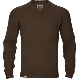 sweter-mysliwski-harkila-merino-v-neck-10609-demitasse-brown-m