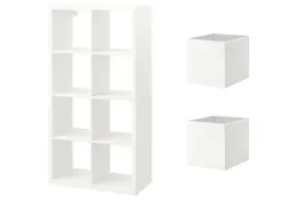 ikea-zestaw-kallax-regal-77x147-cm-bialy-2-pudelka-drona-bialy