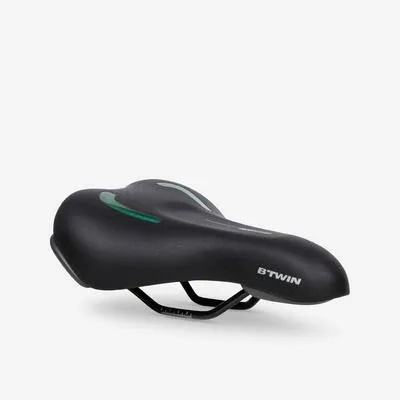 siodlo-rowerowe-btwin-60-sd-zelowe-rodzaj-siodelko-miejskie