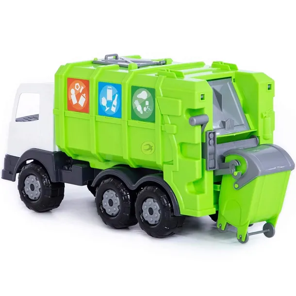 auto-prestiz-wader-polesie-smieciarka-bialozielona-wiek-dziecka-3-lata