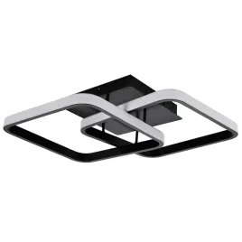 lampa-wiszaca-ledlux-czarna-aluminium-2-punkty-swiatla-zintegrowane-led