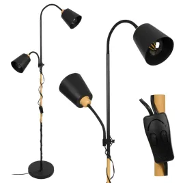 lampa-podlogowa-ledlux-czarna-2xe27-60-w-regulowana-wysokosc