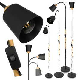 lampa-podlogowa-ledlux-czarna-e27-60-w-regulowana-wysokosc-190-cm