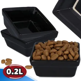 ceramiczna-miska-psa-02-kwadratowa-miseczka-szczeniaka-wode-karme-czarna
