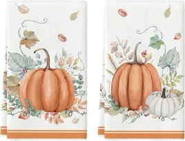 reczniki-kuchenne-zestaw-2-sztuki-wzor-jesienny-dynie-42x65cm