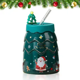 kubek-swiateczny-ceramiczny-z-pokrywka-i-slomka-450-ml-zielony