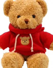 mis-pluszowy-z-kapturem-miekki-przytulak-prezent-czerwony-30-cm