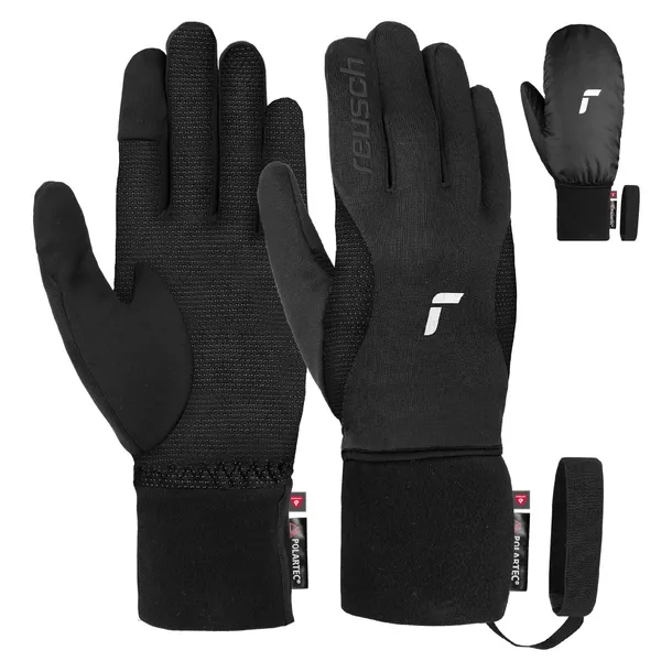 rekawice-trekkingowe-reusch-baffin-touch-tec-black-silver-85-material-dominujacy-poliester