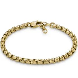 zlota-bransoletka-lancuszek-kostka-fossil-jf04561710