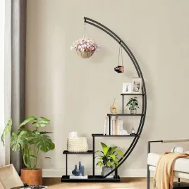 stojak-na-rosliny-172cm-polksiezyc-metal-drewno-czarny