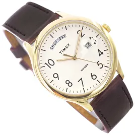 meski-zegarek-timex-tw2w68400-easy-reader-brazowy-na-pasku-datownik