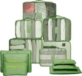 organizery-do-walizki-12-czesciowy-zestaw-z-tkaniny-oxford-zielony