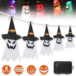 dekoracja-led-na-halloween-z-kapeluszem-czarownicy-ciepla-biel-duchy