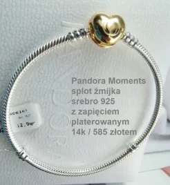 pandora-bransoletka-20-cm-serce-platerowane-zlotem