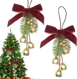 kokardki-swiateczne-czerwone-2-sztuki-z-dzwoneczkami-i-szyszkami