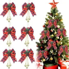 kokardki-swiateczne-czerwone-6-sztuk-z-szyszkami-i-jagodami