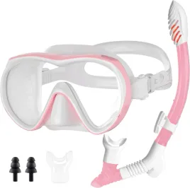 maska-do-snorkelingu-z-sucha-fajka-zestaw-2-szt-rozowa