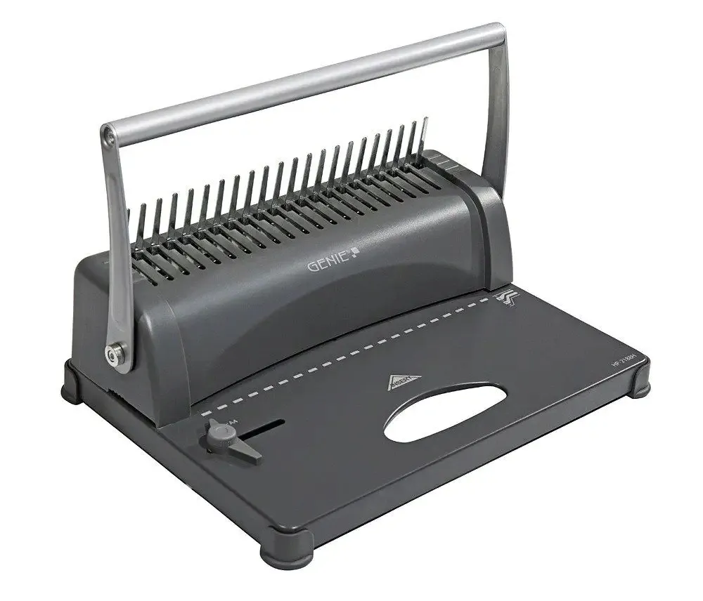 bindownica-spiralna-a4-reczna-pojemnosc-350-kartek-zestaw-startowy-szara-75-rodzaj-bindownicy-reczna