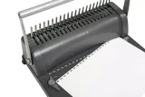 bindownica-spiralna-a4-reczna-pojemnosc-350-kartek-zestaw-startowy-szara-75-waga-z-opakowaniem-2-8-kg