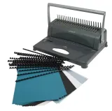 bindownica-spiralna-a4-reczna-pojemnosc-350-kartek-zestaw-startowy-szara-75-waga-z-opakowaniem-2-8-kg-rodzaj-bindownicy-reczna