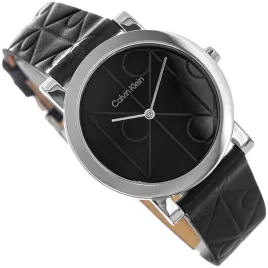 damski-zegarek-calvin-klein-25100128-monogram-czarny-na-pasku-elegancki