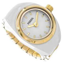 damski-zegarek-fossil-es5412-watch-ring-pierscionek-elegancki-bialo-zloty