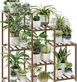 regal-na-rosliny-drabinka-drewniana-7-doniczek-braz
