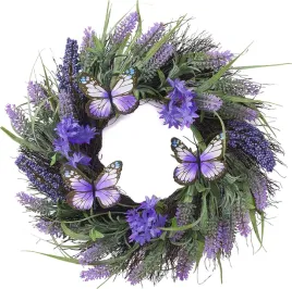 wieniec-dekoracyjny-z-lawendy-z-motylem-36cm-liliowy