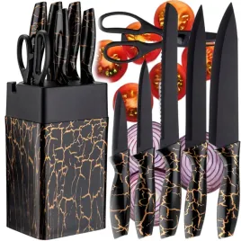 noze-kuchenne-zestaw-komplet-5-1-noze-w-bloku-z-ostrzalka-nozyczki