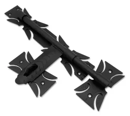 zasuwa-bramowa-drzwiowa-kuta-350mm-czarna-zasuwa-ozdobna