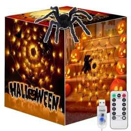 60led-lampki-dekoracja-na-halloween-z-pilot-pajeczyna-led-pajak