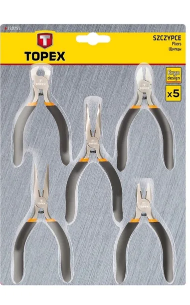 zestaw-szczypcy-topex-32d755-5-elementow-marka-topex-dlugosc-130-mm