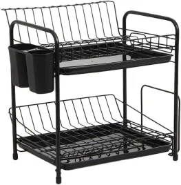 metalowa-suszarka-do-naczyn-stojak-na-naczynia-dwa-poziomy-ociekacz-stojak