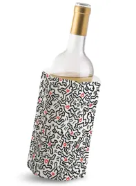 schladzacz-do-wina-vacu-vin-wine-cooler-sleeve-keith-haring