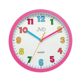 rozowy-zegar-scienny-dzieciecy-jvd-ha46-2-czytelny-z-bateria-klasyczny