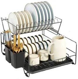 suszarka-do-naczyn-korbi-dwupoziomowa-czarna-metalowa-z-wyjmowana-tacka