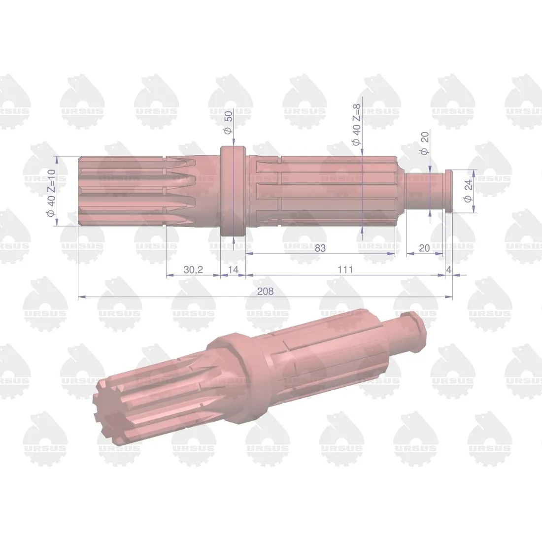 walek-reduktora-c-330-oryginal-ursus