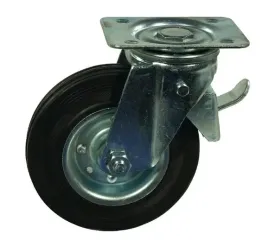 kolo-gumowe-kramp-skretne-z-hamulcem-125-mm