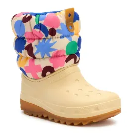 sniegowce-crocs-classic-neo-puff-geo-shapes-boot-kids-shitake-multi-28-29