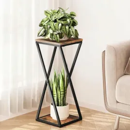 stojak-na-kwiaty-2-poziomy-narozny-metalowy-czarny