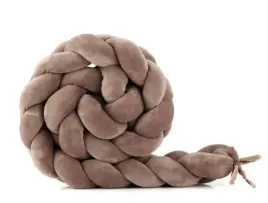 waldin-ochranicz-do-lozeczka-na-szczebelki-warkocz-czekolada-210cm