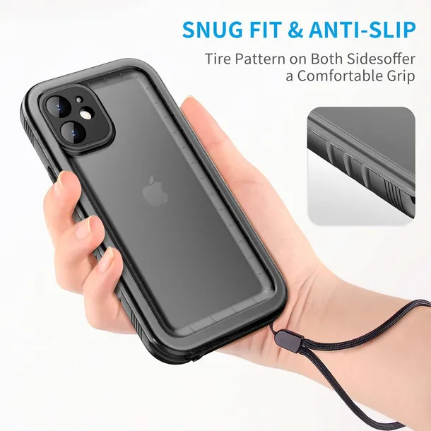 cozycase-etui-wodoodporne-360-do-iphone-12-mini-ip68-pol-matowe-czarne-kolor-czarny