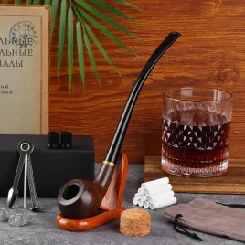 fajka-do-palenia-tytoniu-churchwarden-drewniana-z-zestawem