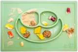 ezpz-silikonowy-talerzyk-z-podkladka-2w1-happy-mat-pastelowa-zielen-odcien-mietowy
