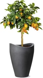 donica-wysoka-40-cm-czarny-granit-o30-cm