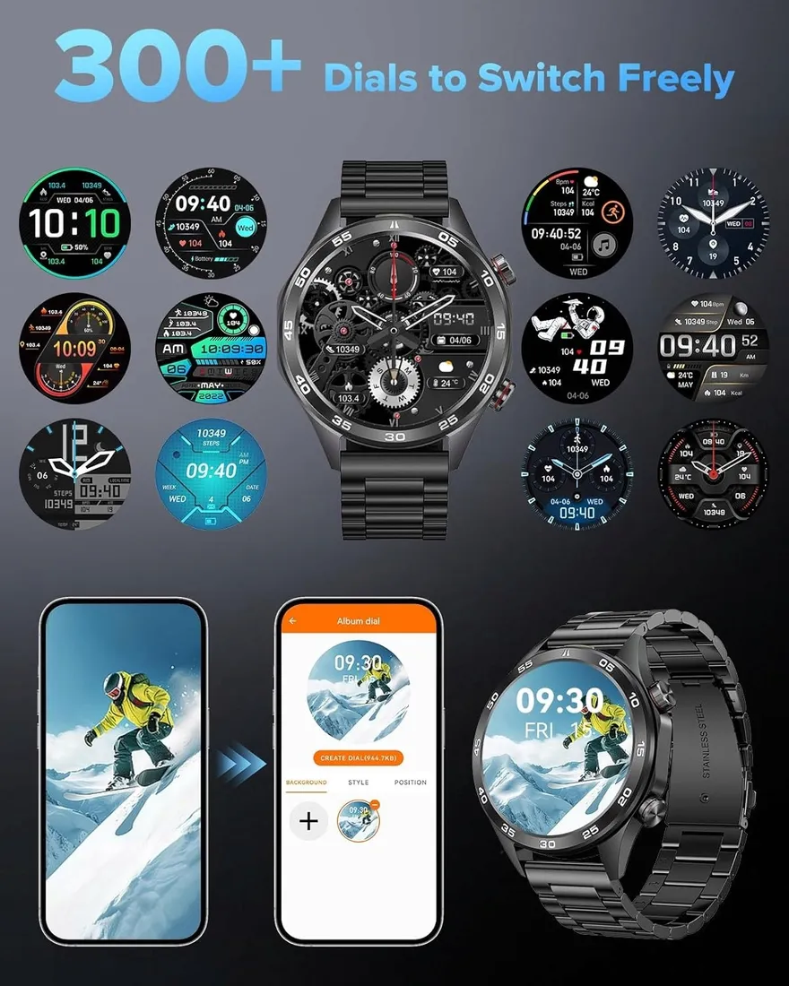 megalith-i118-smartwatch-polaczenia-cisnienie-wodoodporny-ip67-2-paski-ksztalt-koperty-okragla