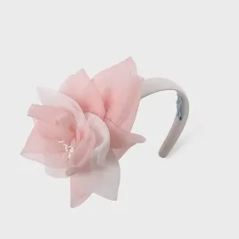 opaska-ozdobna-abelandlula-5413-kremowa-rozowa-tiulowy-kwiat-uniwersalna