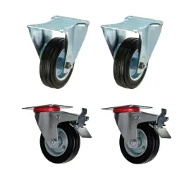 kola-stale-skretne-z-hamulcem-280kg-metal-guma